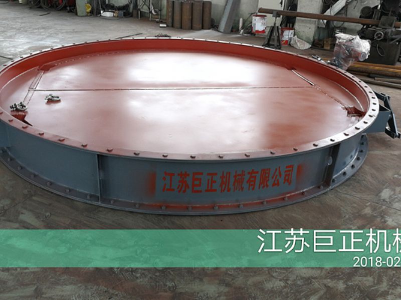 圓形擋板門(mén)（直徑270cm）完工了，準(zhǔn)備發(fā)往江西客戶